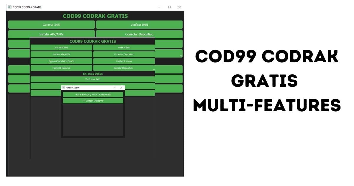 COD99 CODRAK GRATIS Multi-Features