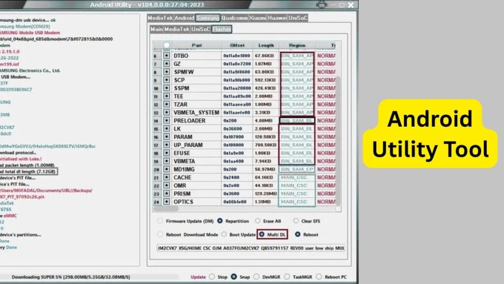 Android Utility Tool v186.00.8016 (Released: June, 2025) 1 Android Utility Tool V177.00.6777