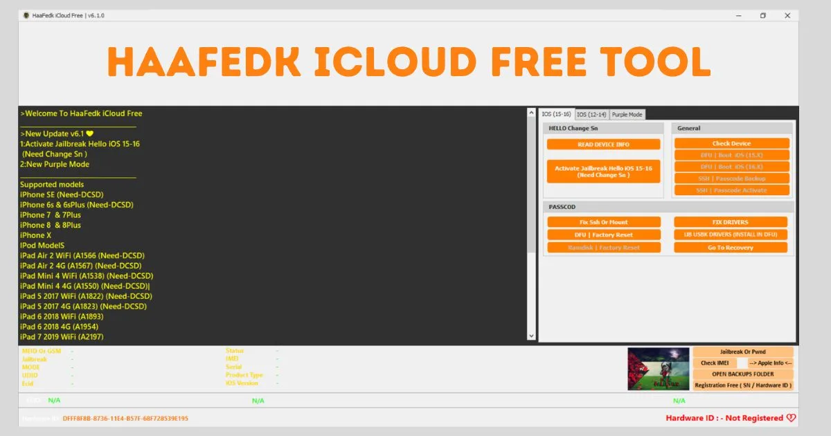 HaaFedk iCloud Free Tool