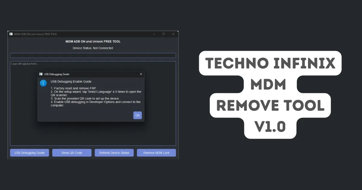 Techno Infinix MDM Remove Tool V1.0 FREE