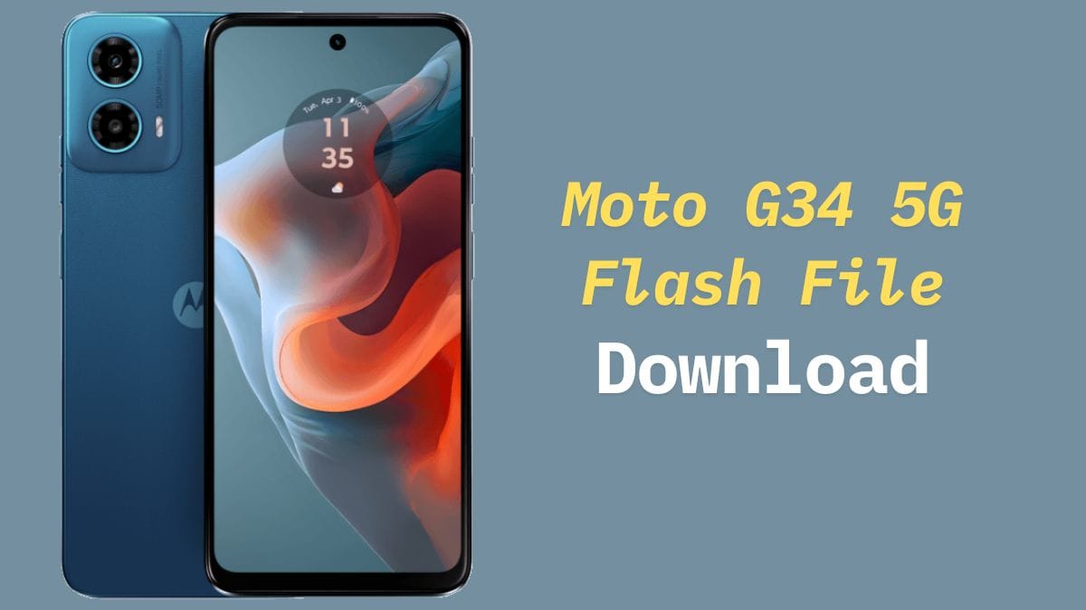 Moto G34 5G Flash File Download